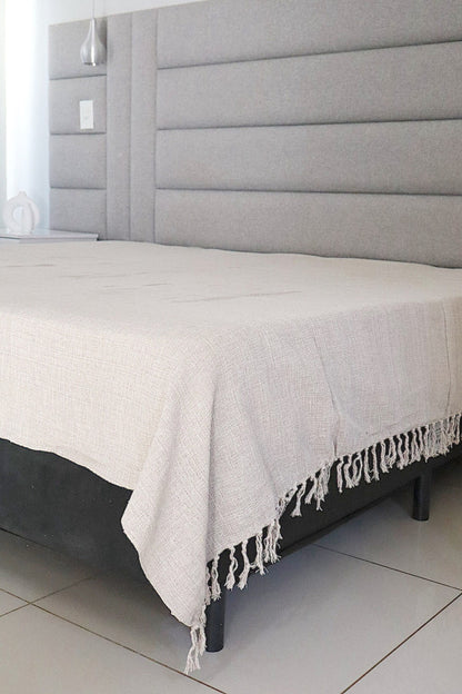 Colcha para Cama Queen 2,40x2,60m Artesanal Bege
