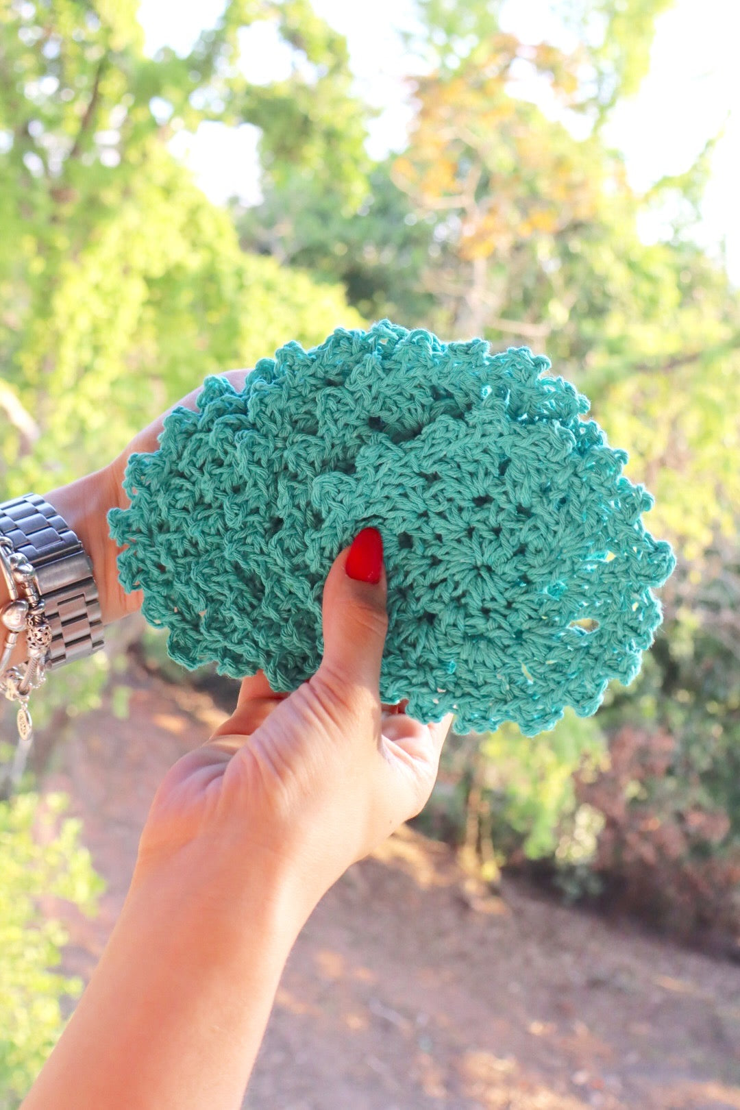 Kit 6 Porta Copos / Descanso Para Copos Crochê Tifanny