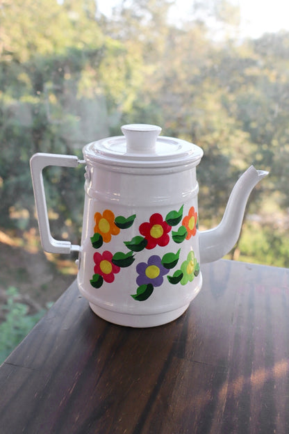 Bule Alumínio Pintado Branco