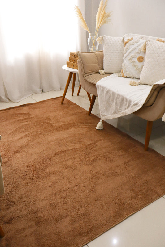 Tapete Vip Liso Marrom 1,40X2,00m