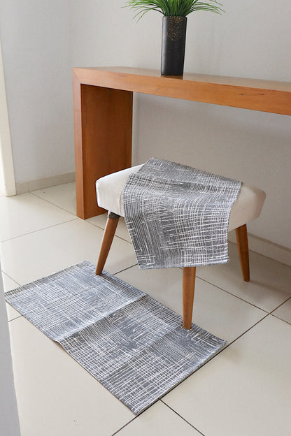 Tapete 42x64cm Antiderrapante Milão Cinza