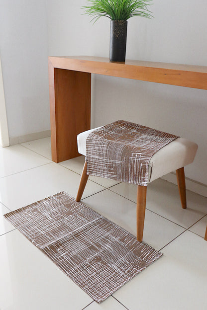Tapete 42x64cm Antiderrapante Milão Marrom