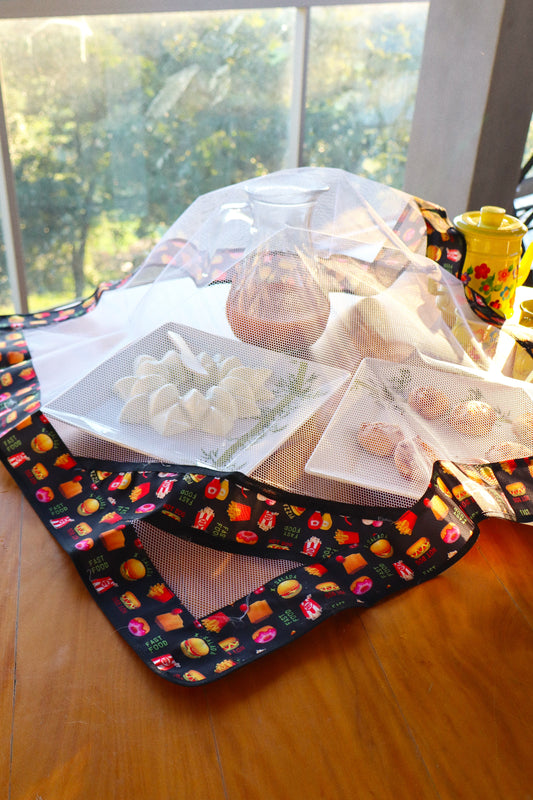 Tule Cobre Alimentos 72x72cm Fast Food