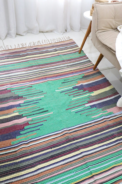 Tapete de Bico Verde em Malha 1,50x2,00m