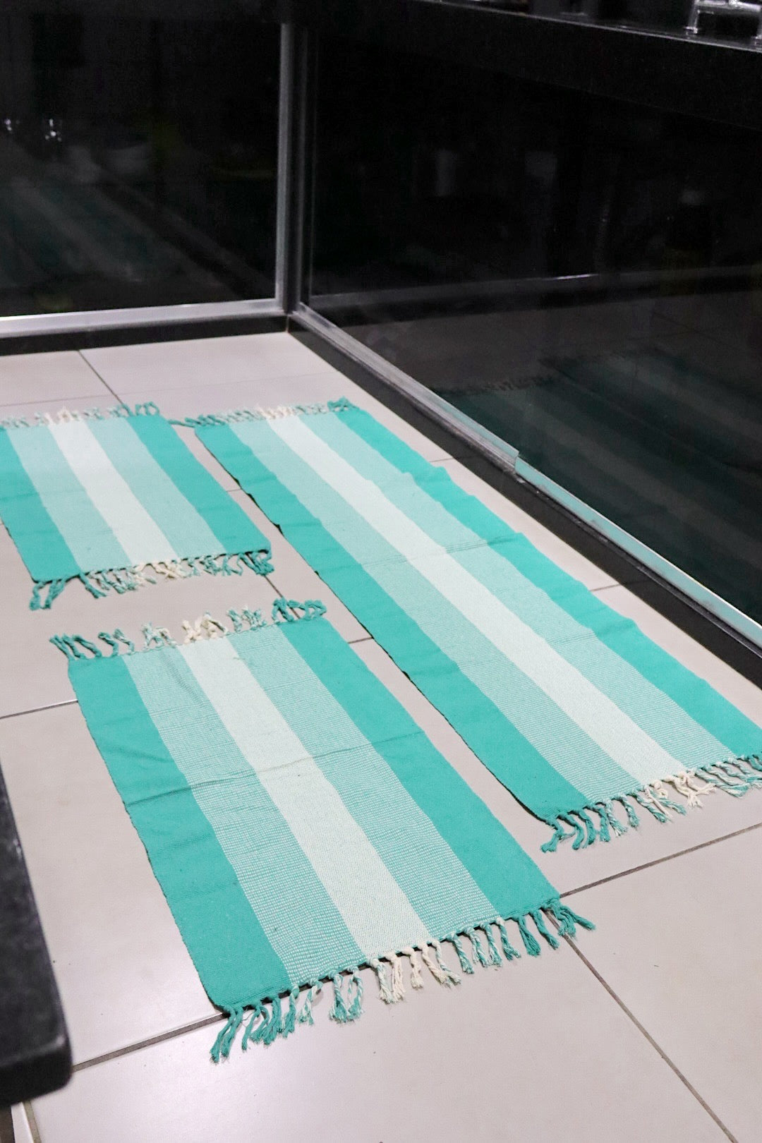 Jogo de Passadeira com 3 Peças em Algodão Comum Tifanny