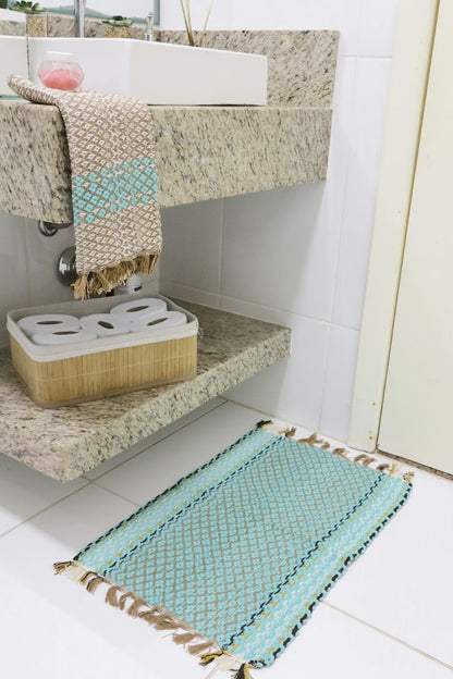 Kit 2 Peças de Lavabo Coroa Verde Tifanny