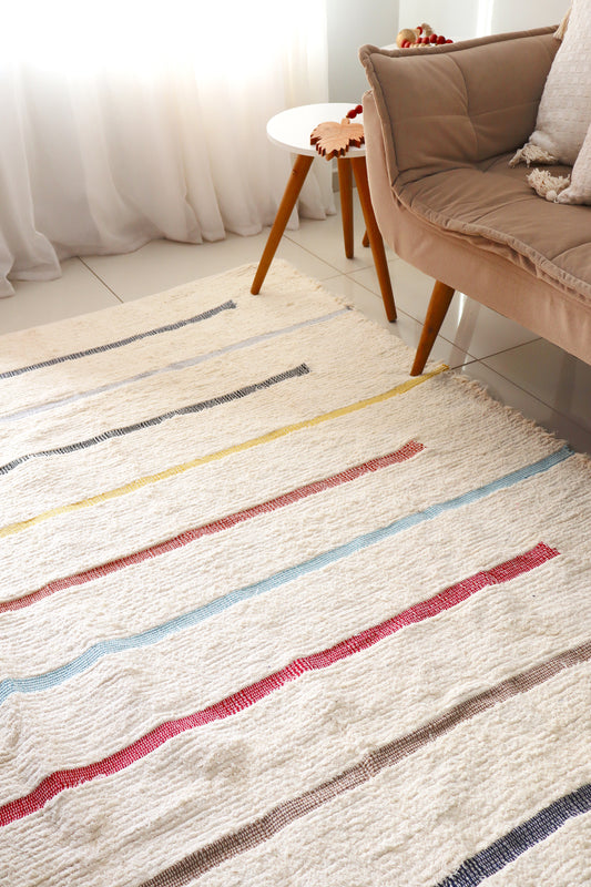 Tapete Algodão Bordado Napoli Colors Chic 2,00x2,50m
