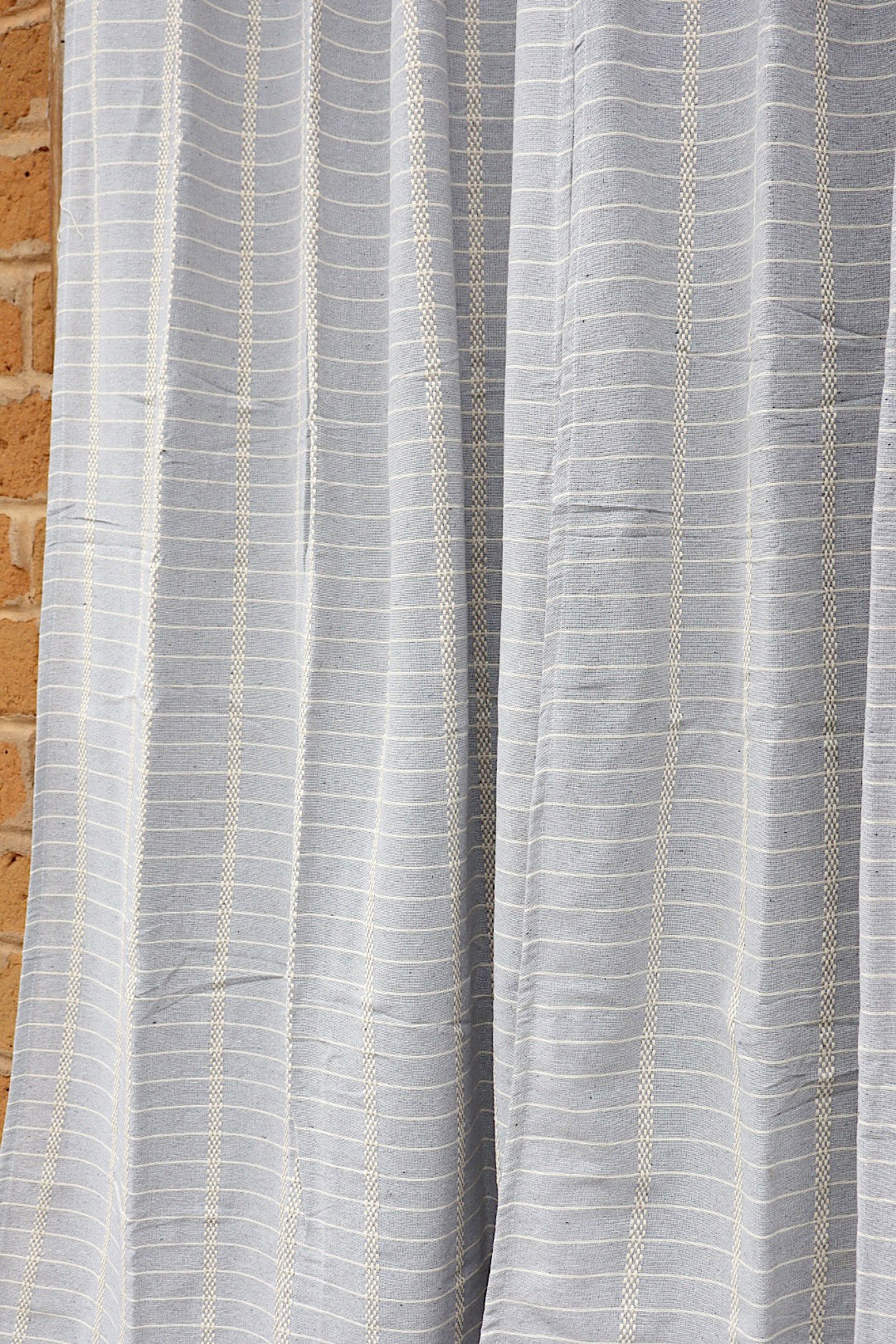 Cortina Algodão Havana Cinza Com Alça 1,80x2,00m