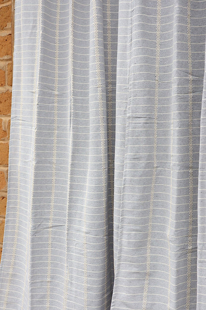 Cortina Algodão Havana Cinza Com Alça 1,80x2,00m
