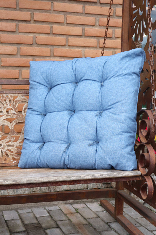 Almofada Futon 55x55cm Azul Clara