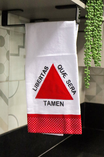 Pano de Prato Bandeira Minas Gerais Barra Vermelha