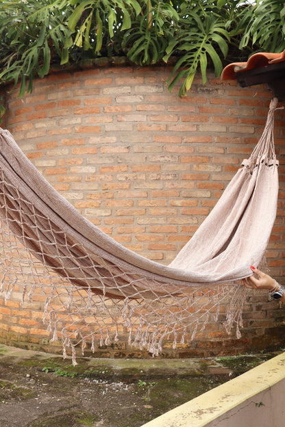 Rede de Descanso Simples Bege Mesclado