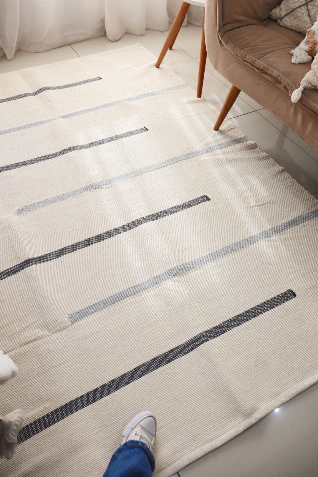 Tapete em Linha Capri Preto e Cinza 1,50x2,00m