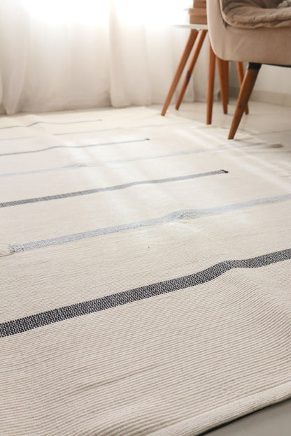 Tapete em Linha Capri Preto e Cinza 1,50x2,00m