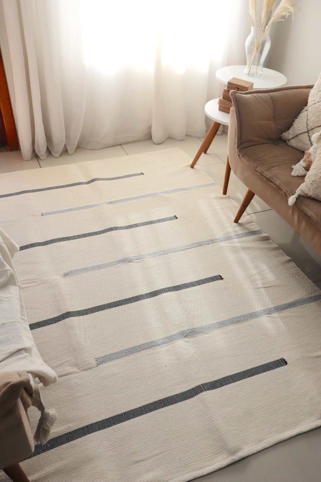 Tapete em Linha Capri Preto e Cinza 1,50x2,00m