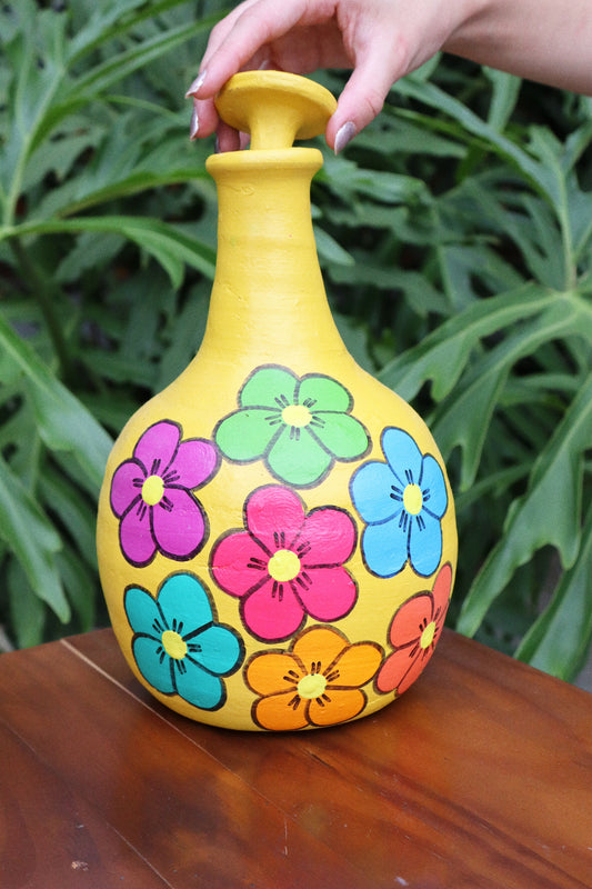 Moringa em Cerâmica Pintada Amarela