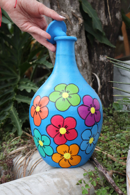 Moringa em Cerâmica Pintada Azul