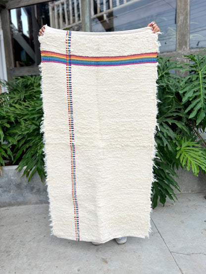 Tapete Médio Algodão Alegria Colorido Arco Íris 0,80x1,50m