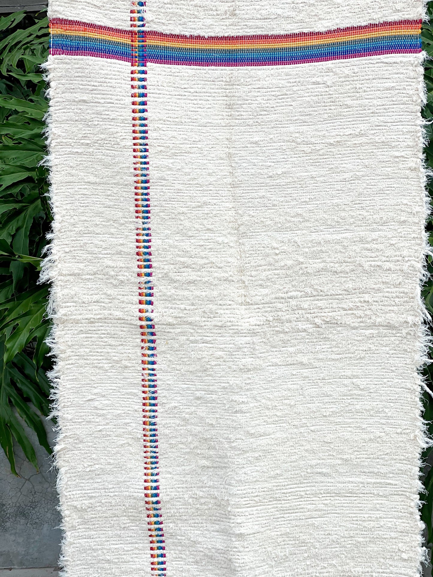 Tapete Médio Algodão Alegria Colorido Arco Íris 0,80x1,50m