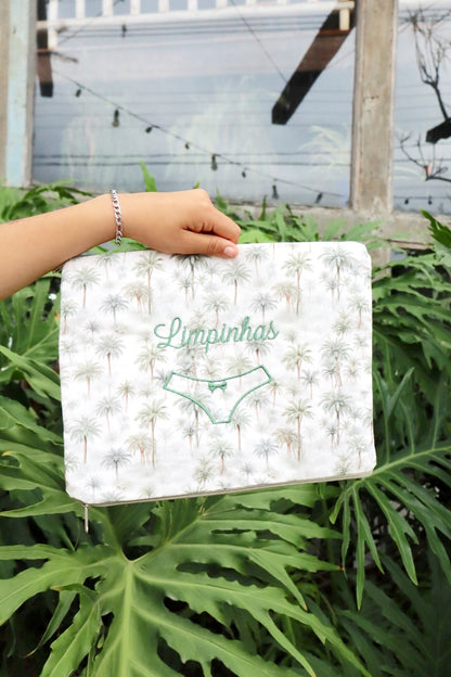 Necessaire Porta Calcinha Limpinha Sujinha G Coqueiros