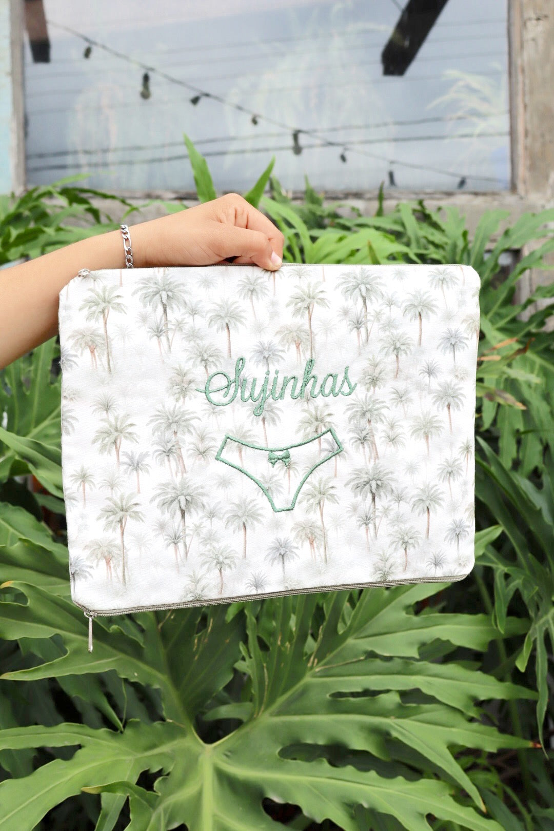 Necessaire Porta Calcinha Limpinha Sujinha G Coqueiros