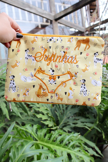 Necessaire Porta Calcinha Limpinha Sujinha P Cachorros