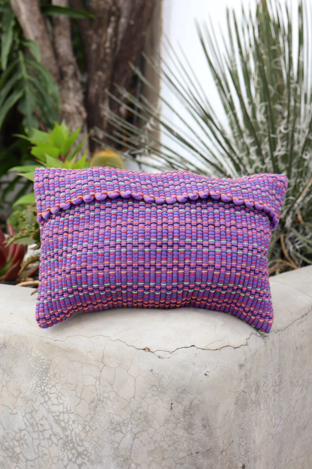 Bolsa Necessaire Malha Tear Roxa