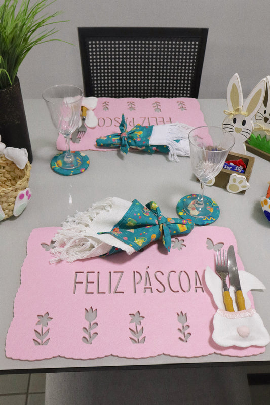 Lugar Americano Páscoa Rosa