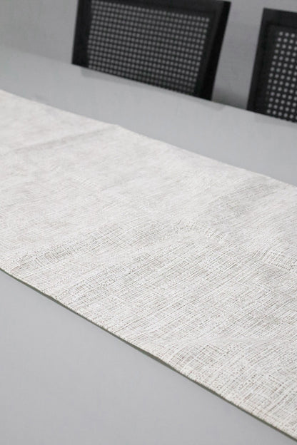 Caminho de Mesa Impermeável Belize Mesclado Cru