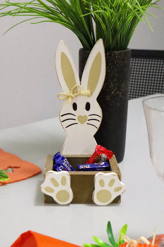 Coelho da Páscoa Porta Chocolate em MDF