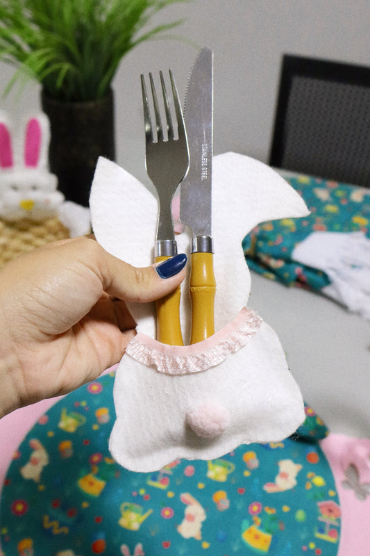 Porta Talher Páscoa Coelhinho