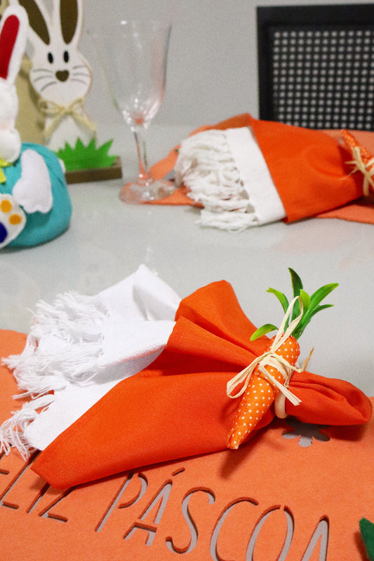 Argola Porta Guardanapo Páscoa Cenoura