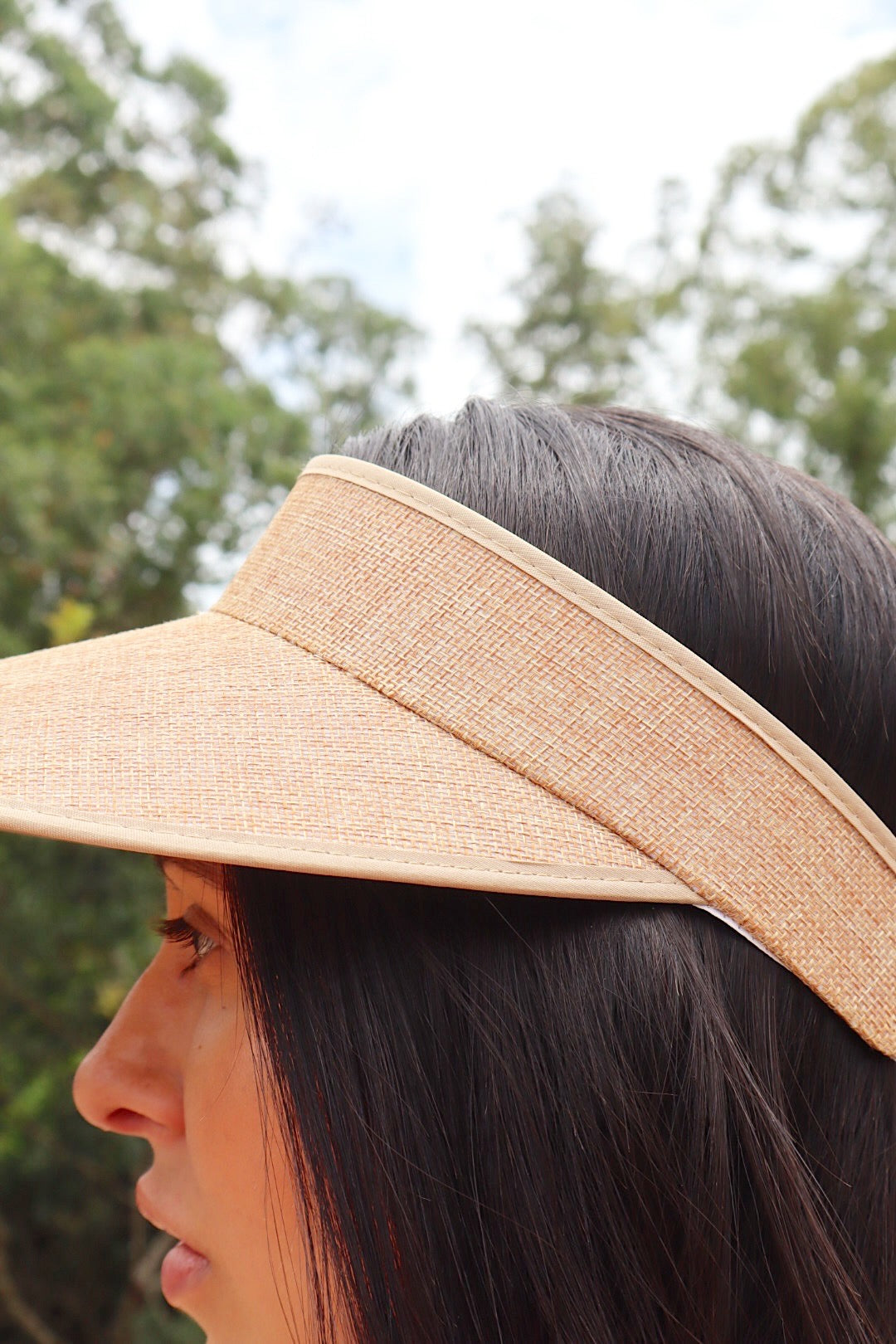 Viseira Arco Grande Palha Praia Piscina