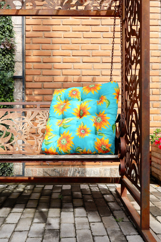 Almofada Futon Chita Azul Claro 55x55cm