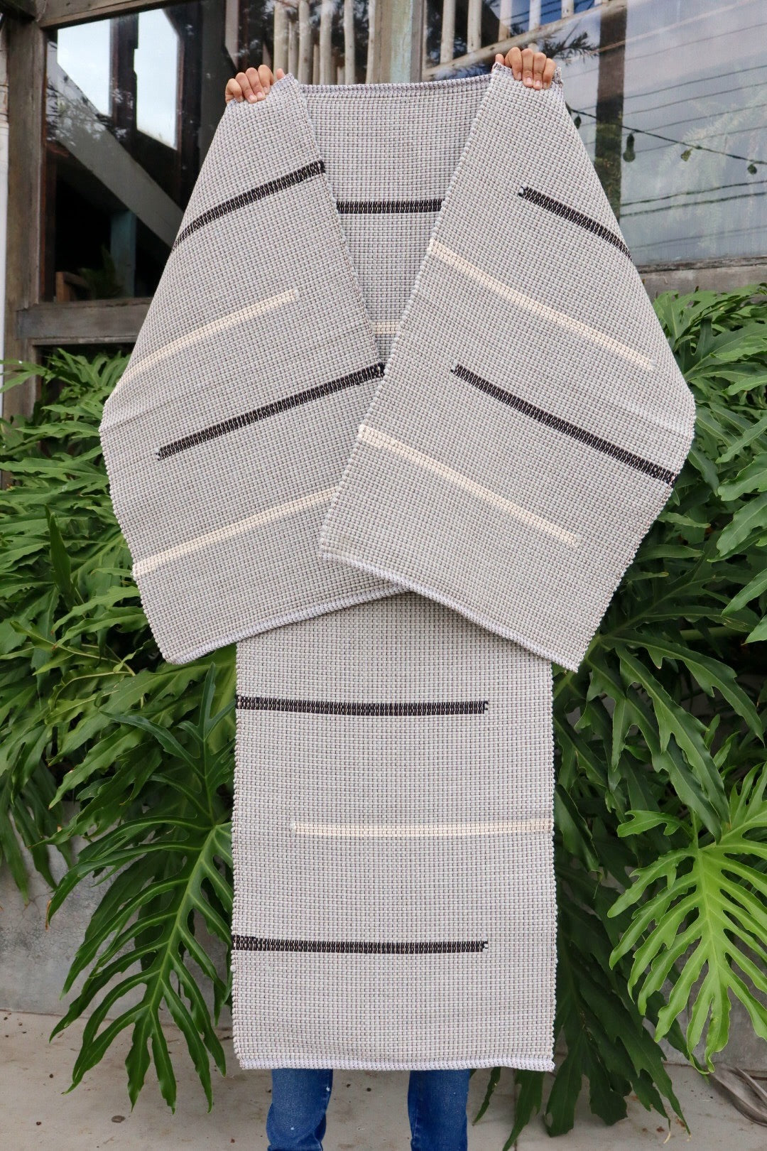 Jogo de Passadeira Linha Capri Cinza