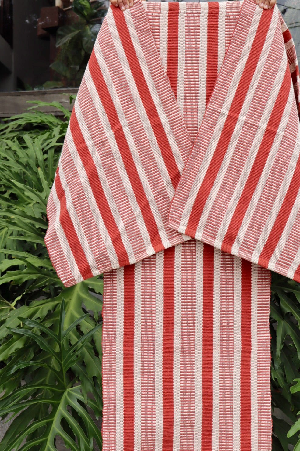 Jogo de Passadeira Linha Listras Terracota