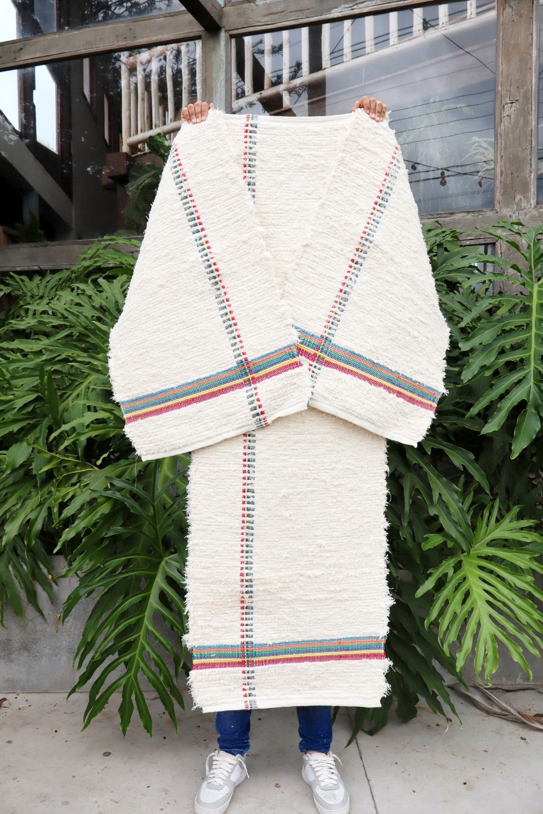 Jogo de Passadeira Felpudo Algodão Alegria Arco Íris