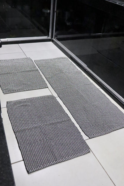 Jogo de Passadeira Linha Preto e Branco