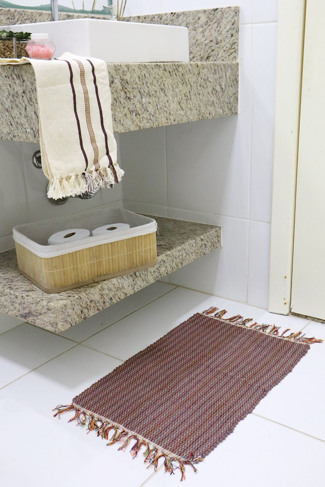 Kit 2 Peças de Lavabo Comum Marrom