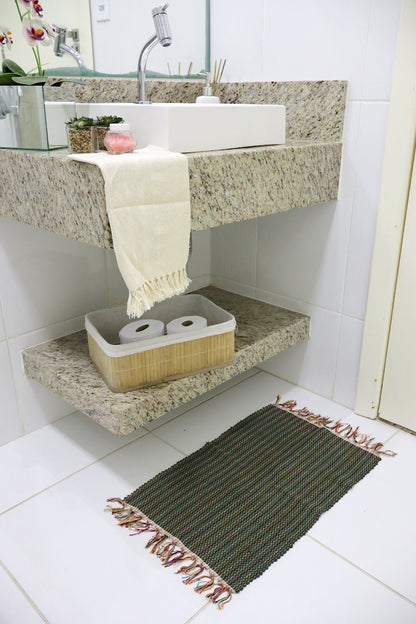 Kit 2 Peças de Lavabo Comum Cru e Verde