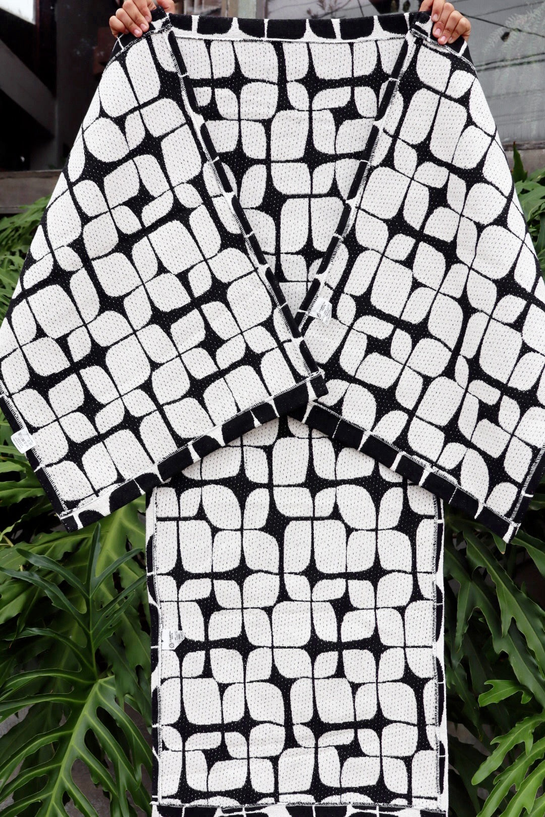 Jogo de Passadeira Algodão Marajoara Preto