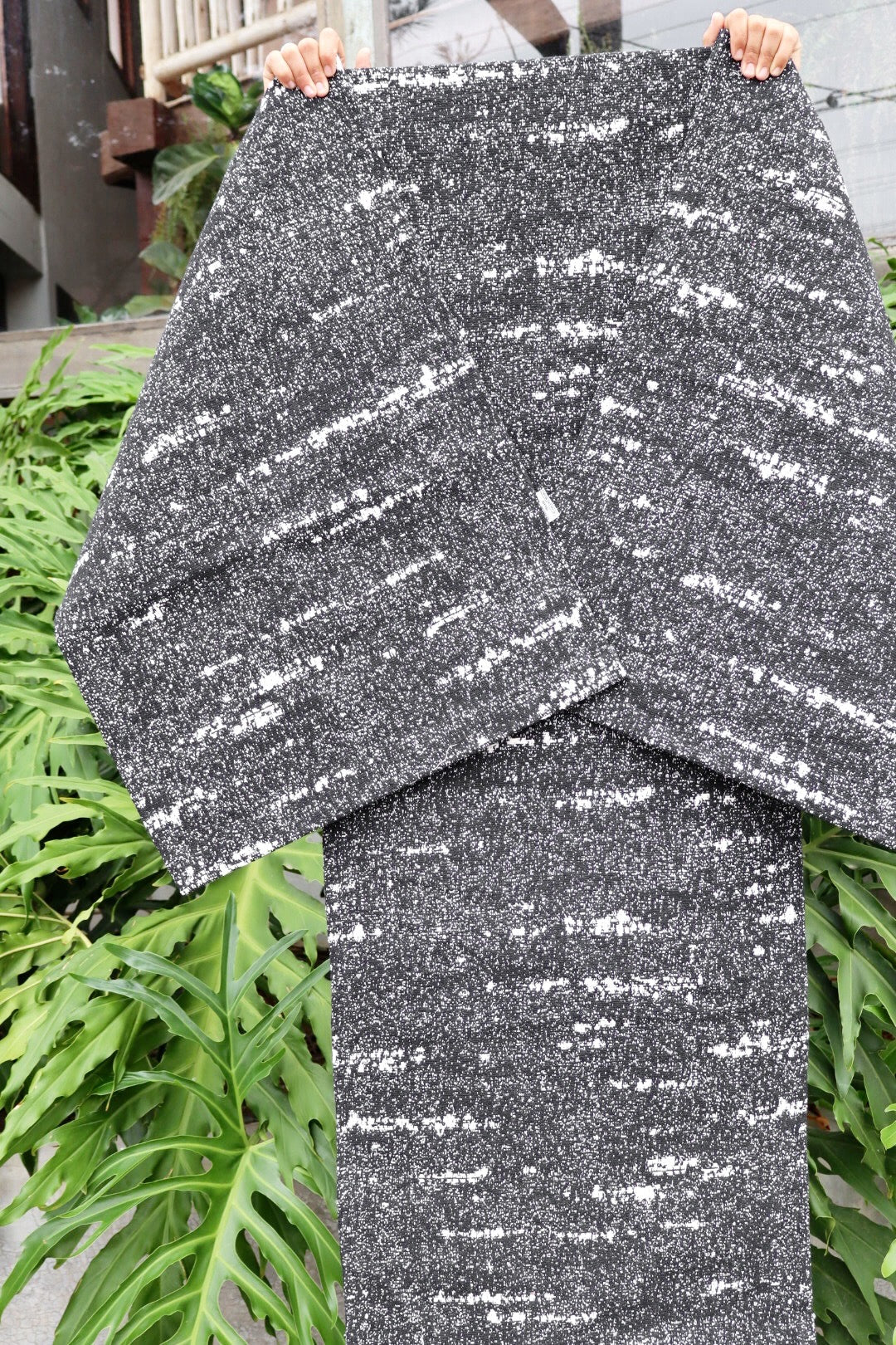 Jogo de Passadeira Algodão Mesclado Preto