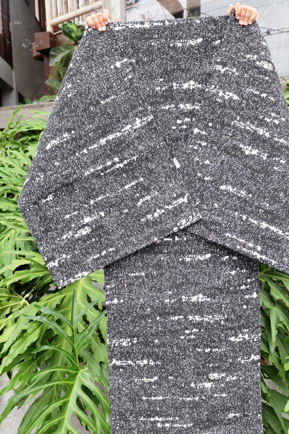 Jogo de Passadeira Algodão Mesclado Preto