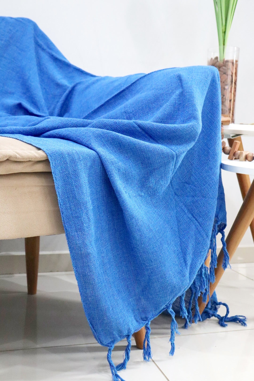 Manta para Sofá Básica Gigante Azul 1,40x2,20m