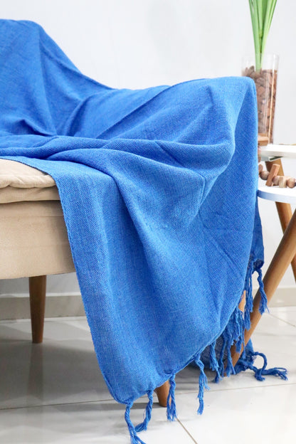 Manta para Sofá Básica Gigante Azul 1,40x2,20m