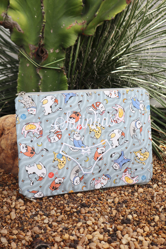 Necessaire Porta Calcinha Limpinha Sujinha P Gatos