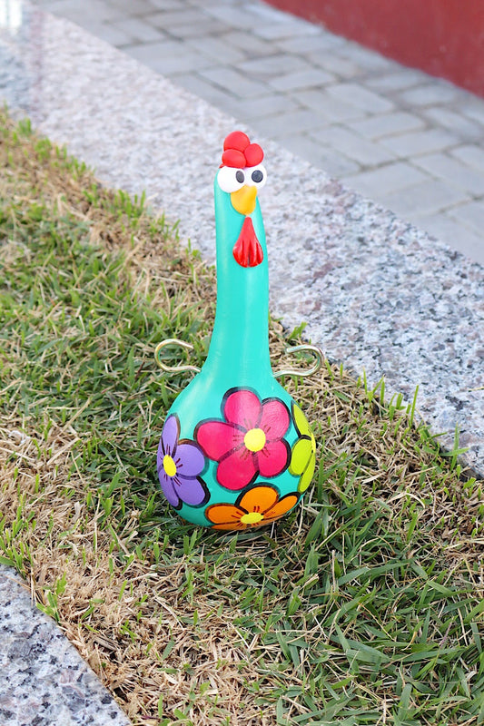 Galinha Porta Caneca em Cabaça Tifanny