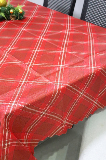 Toalha de Mesa Natal Oxford Vermelha 1,40x2,20m