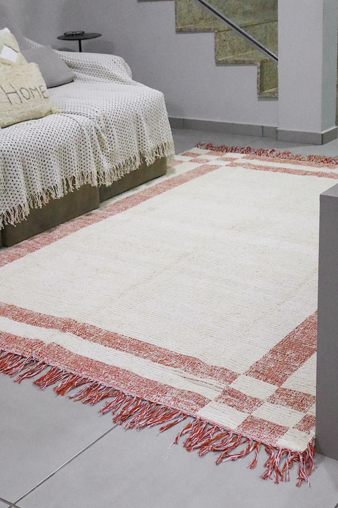 Tapete Algodão Felpudo Dupla Face Terracota 2,00x3,00m