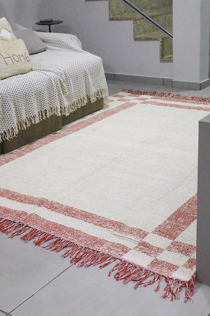 Tapete Algodão Felpudo Dupla Face Terracota 2,00x3,00m